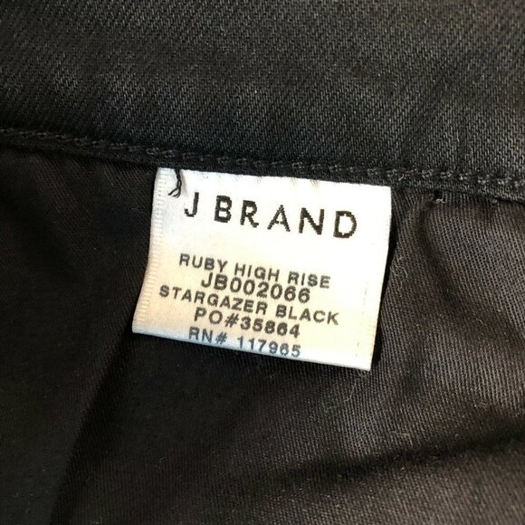 J BRAND Women's Ruby High Rise Stargazer Black Jeans Size 26 JB002066 - Picture 4 of 12